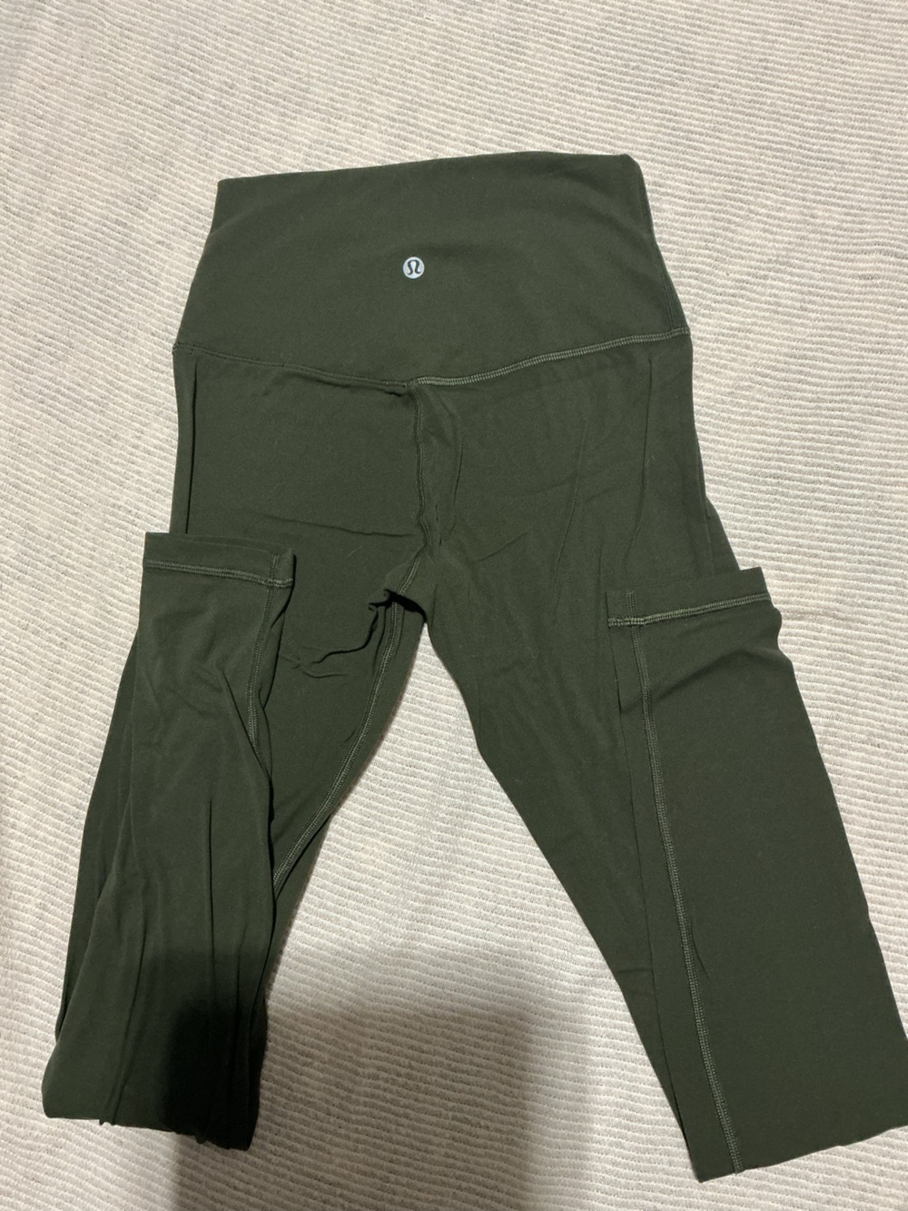 Lululemon Align High Rise Leggings Dark Olive Green Size 4 - Picture 3 of 6